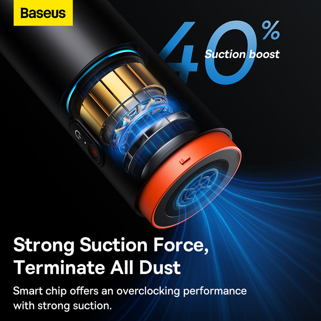 Baseus A2Pro مكنسة كهربائية للسيارة 6000 باسكال - أسود