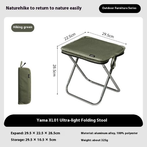 Naturehike Yamami XL01 مقعد قابل للطي خفيف الوزن للغاية - أخضر