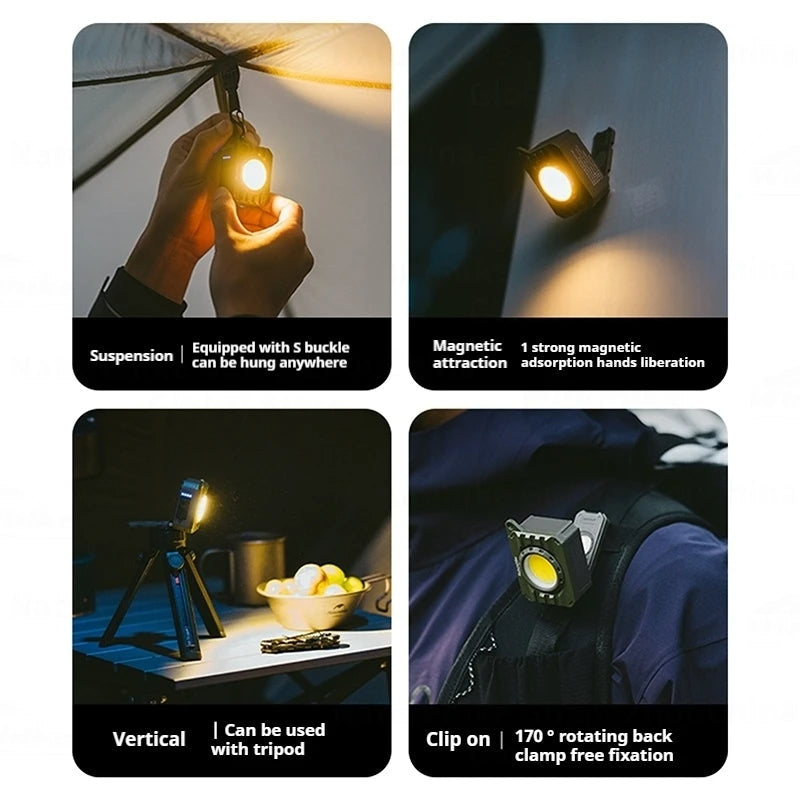 مصباح حقيبة الظهر Naturehike Glow Mini بقوة 500 لومن - أخضر زيتوني