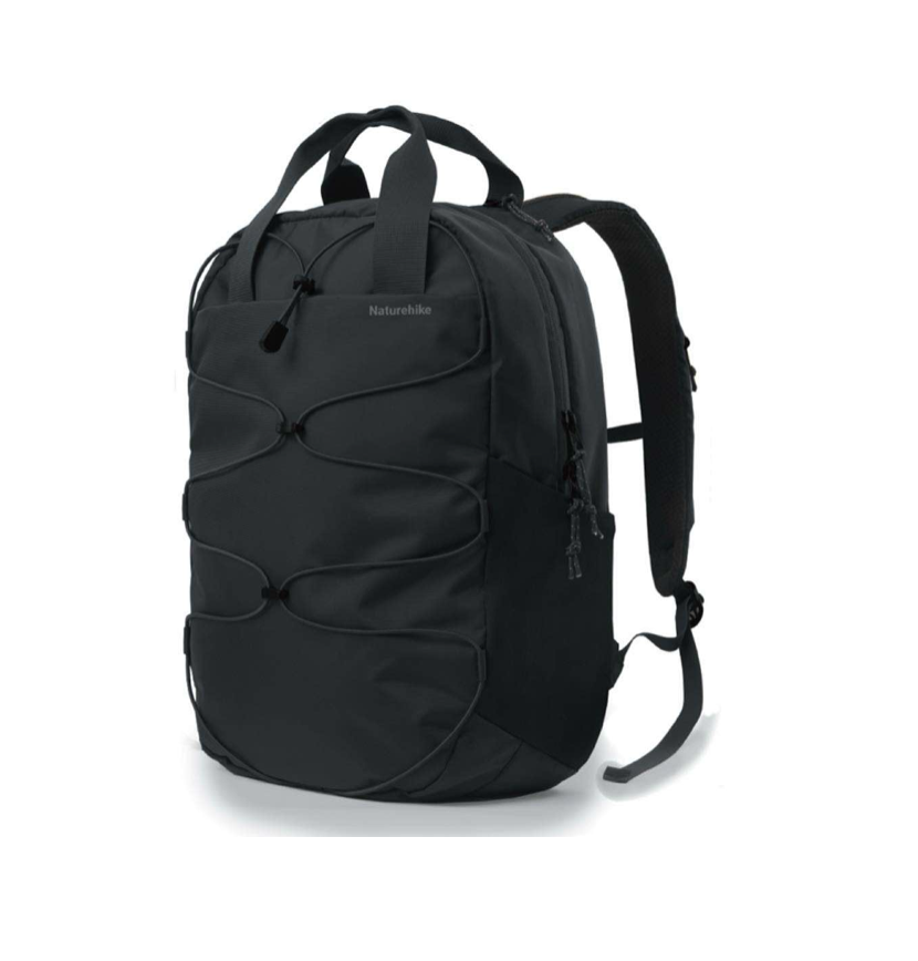 Naturehike Oxygen Glam - حقيبة ظهر للسفر والتنقل لمسافات قصيرة 20 لتر - أسود فلكي