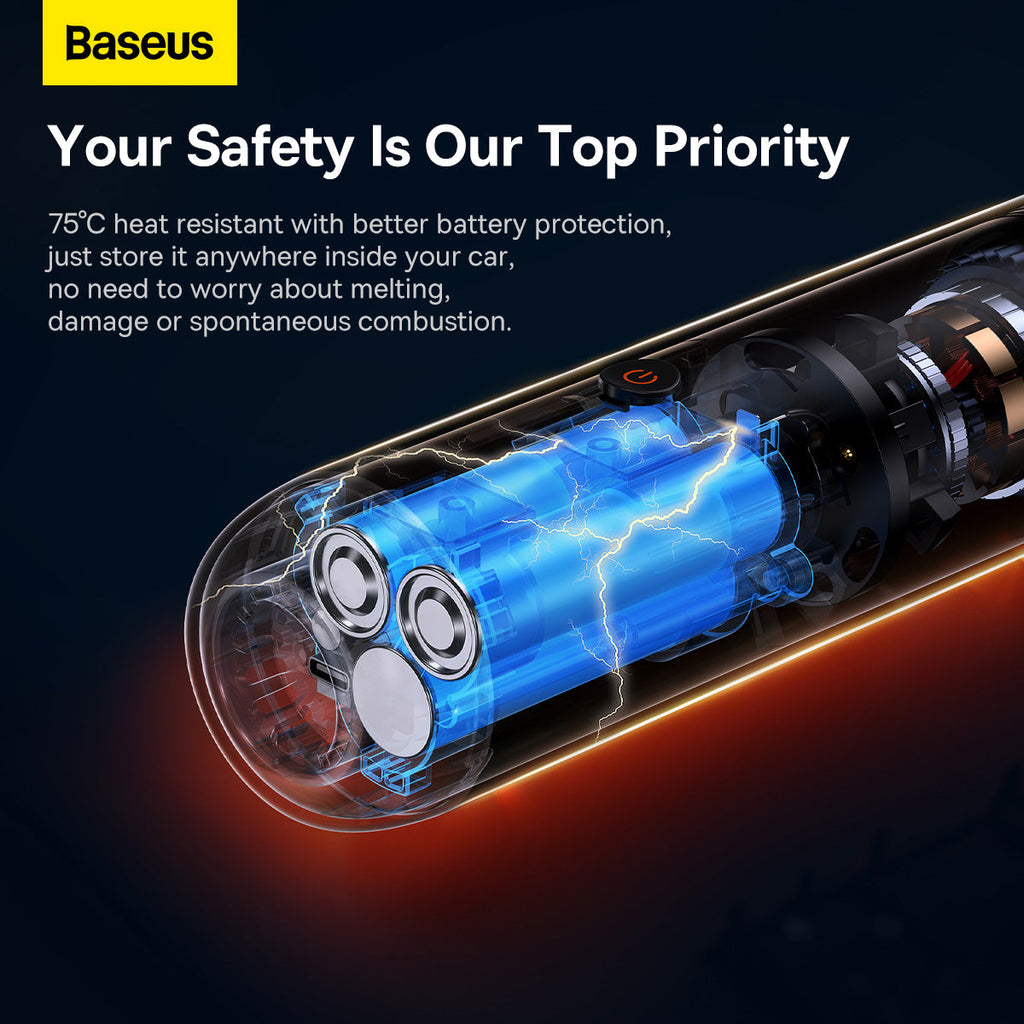 مكنسة سيارة Baseus A3lite – أسود