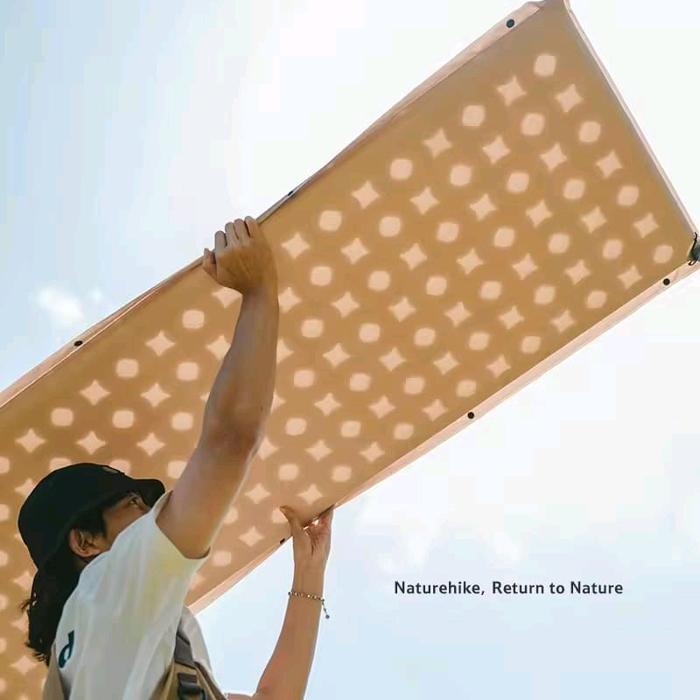 وسادة Naturehike D Series أوتوماتيكية قابلة للنفخ لشخص واحد مع وسادة مدمجة 200x65x3 - كاكي