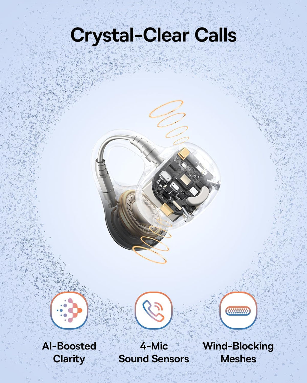 سماعات أذن Baseus Bass BC1 المفتوحة من نوع TWS – أسود