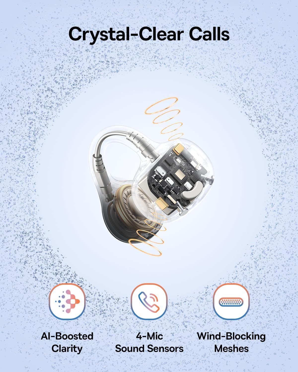 سماعات أذن Baseus Bass BC1 المفتوحة من نوع TWS – أسود