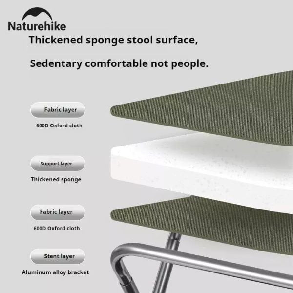 Naturehike Yamami XL01 مقعد قابل للطي خفيف الوزن للغاية - أخضر