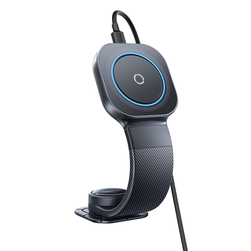 حامل شاحن سيارة مغناطيسي لاسلكي Baseus PrimeTrip C03Pro - أسود