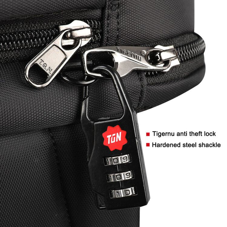 قفل تايغرنو المضاد للسرقة بنظام TSA - أسود