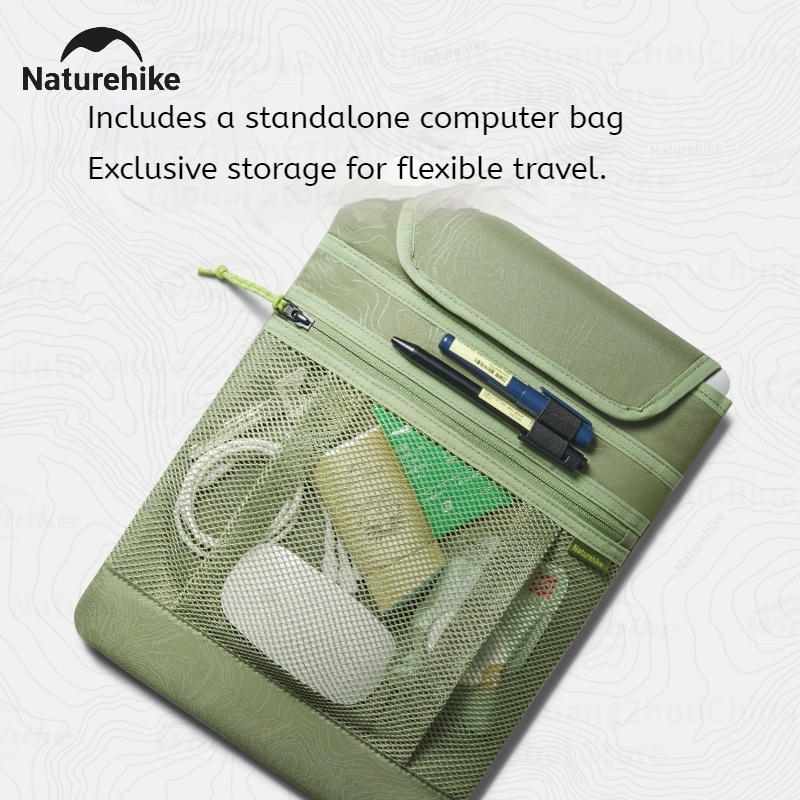 Naturehike Oxygen Glam - حقيبة ظهر للسفر والتنقل لمسافات قصيرة 20 لتر - أسود فلكي