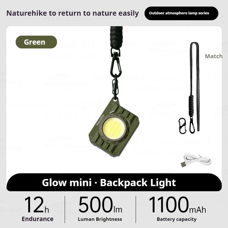 مصباح حقيبة الظهر Naturehike Glow Mini بقوة 500 لومن - أخضر زيتوني