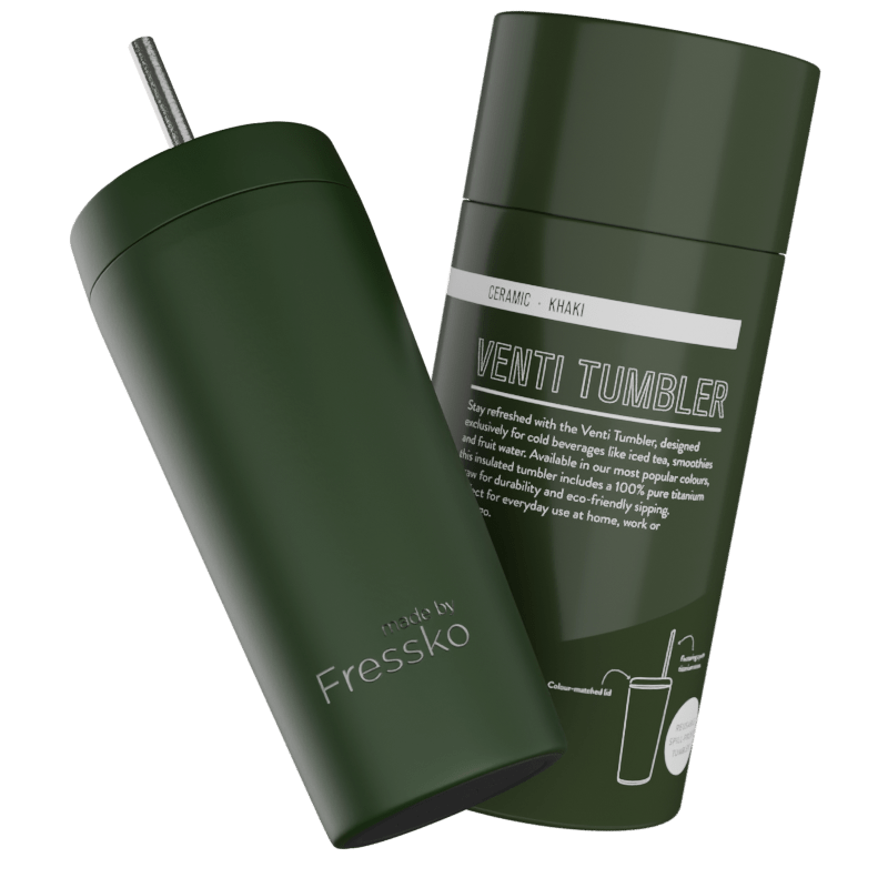 Fressko Venti Tumbler 600ml / 20oz - سيراميك - كاكي
