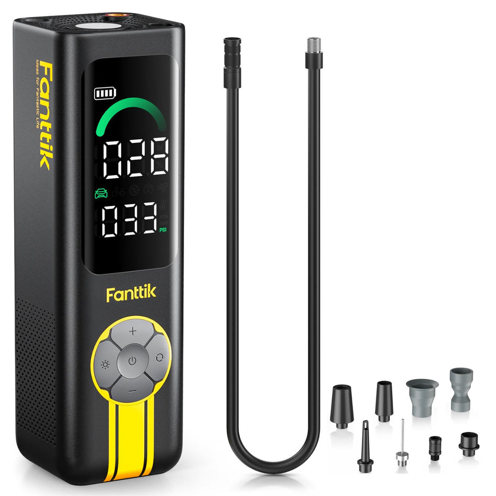 منفاخ إطارات Fanttik X10 Cross - أسود