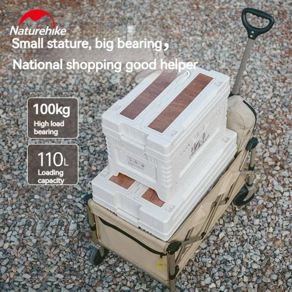 عربة Naturehike خفيفة الوزن قابلة للطي 100 لتر - كتان بني