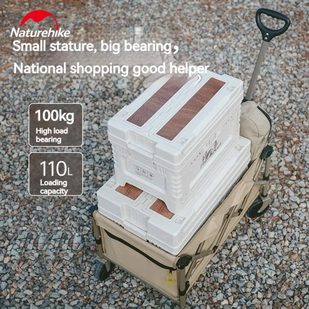 عربة Naturehike خفيفة الوزن قابلة للطي 100 لتر - كتان بني